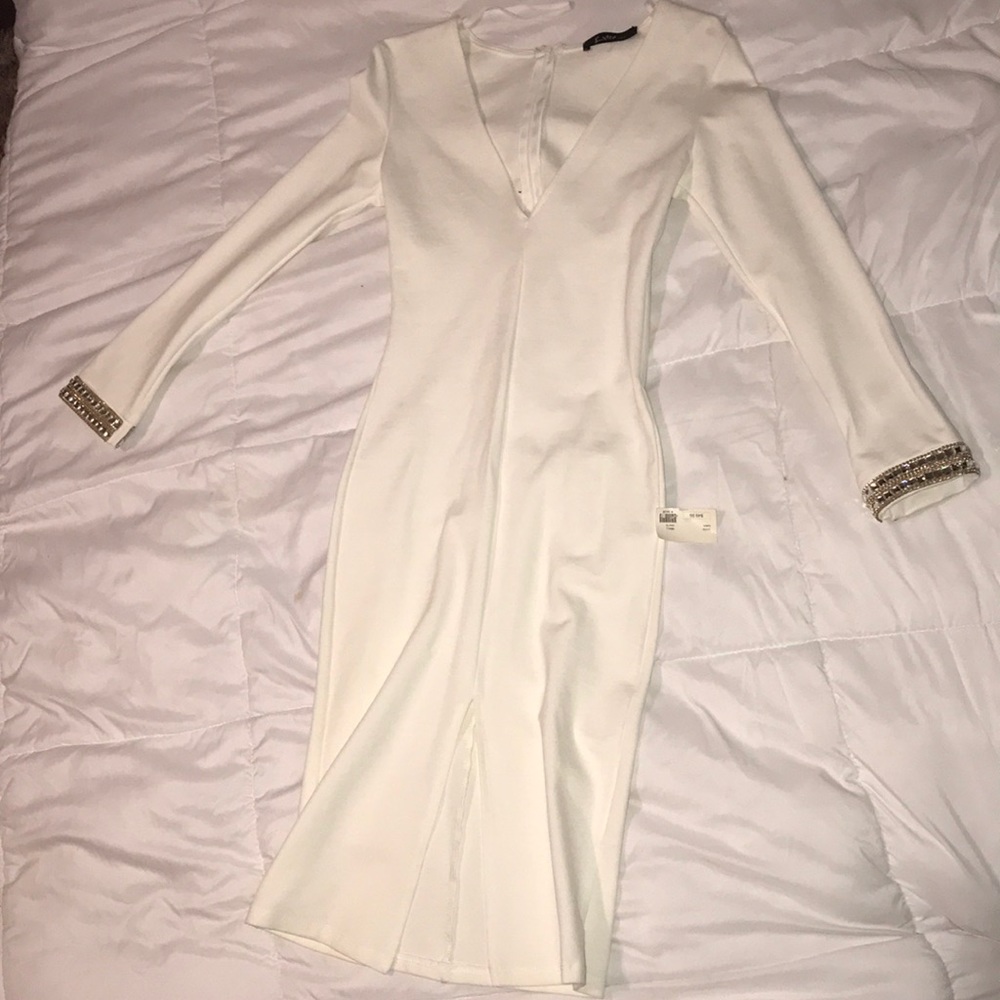 Beautiful White Body Con Dress